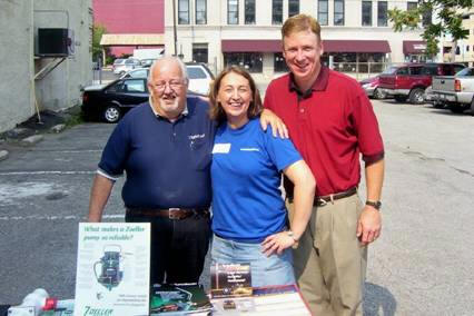 Wayne Ferriera and Bill Hoskett (from Libb) with Michele